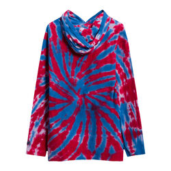 Undefeated Tie Dyed Hooded Long Sleeve Top