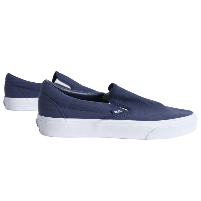 Vans Classic Slip-On Tonal Plaid Dress Blue/ True White