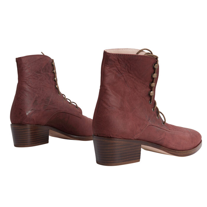 Dawn Boot in Mahogany Leather