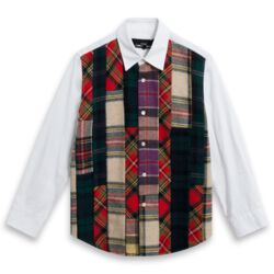 Tricot Commes des Garcons Tartan Panel Shirt