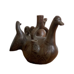 Moche Culture Ceramic Bird Vessel