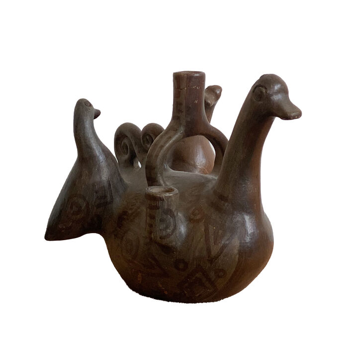 Moche Culture Ceramic Bird Vessel