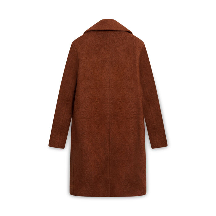 Frank and Oak Rust Wool Coat