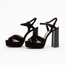 Lanvin Suede Platform Sandals