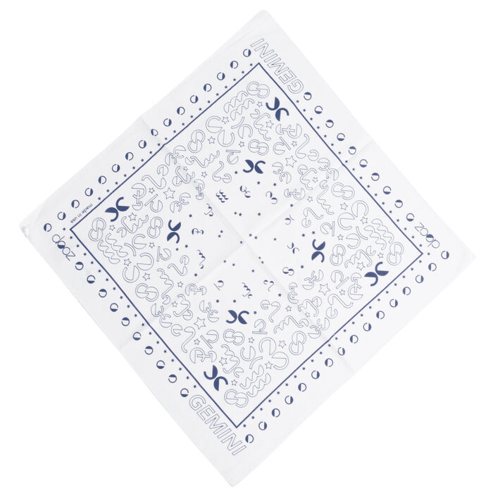 DOOZ Gemini Bandana + Keychain Set in White