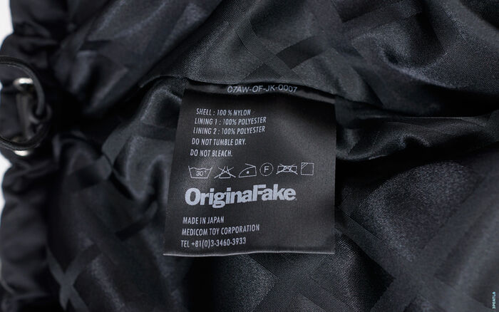 OriginalFake Season 1 X-Eyes Knit Collar Liner Puff Jacket