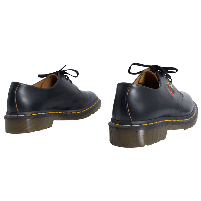 Vintage Dr. Marten's Supreme Shoes with Heart Cross-stitching