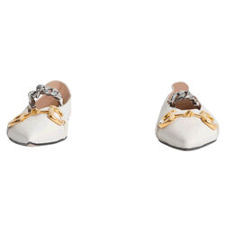 GUCCI Deva Horsebit & Chain Convertible Pointed Toe Ballet Flat
