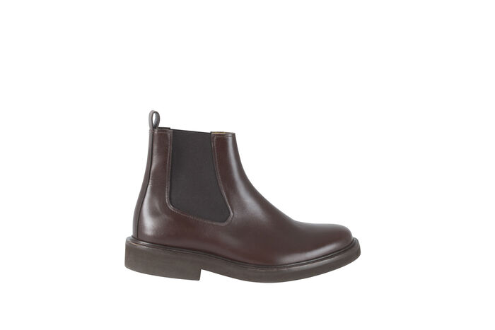 A.P.C. Dark Brown Chelsea Boots