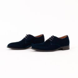 Celine Velvet Lace Up Derby Shoes