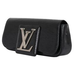 Louis Vuitton Black Epi and Patent Leather Clutch