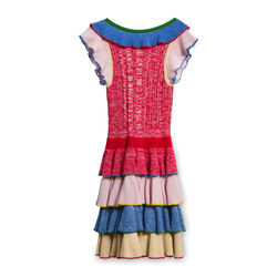 Alexander McQueen Pleated Rainbow Dress