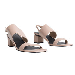 Via Spiga Nude Block Heels