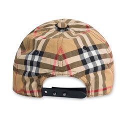 Vintage Burberry Plaid Baseball Cap