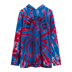 Undefeated Tie Dyed Hooded Long Sleeve Top