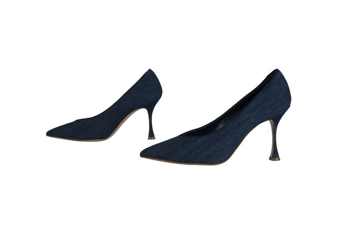 Manolo Blahnik Denim Pumps
