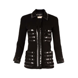Chanel Boutique Patent Trim Jacket