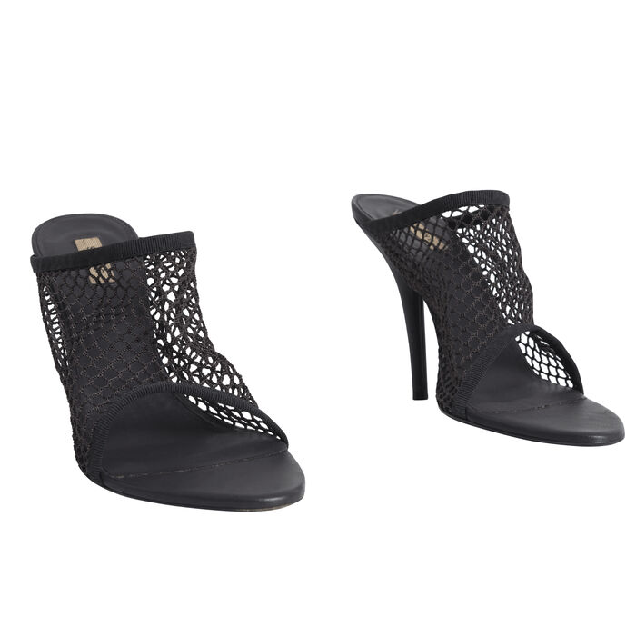 Yeezy Season 6 Graphite Mesh Heels