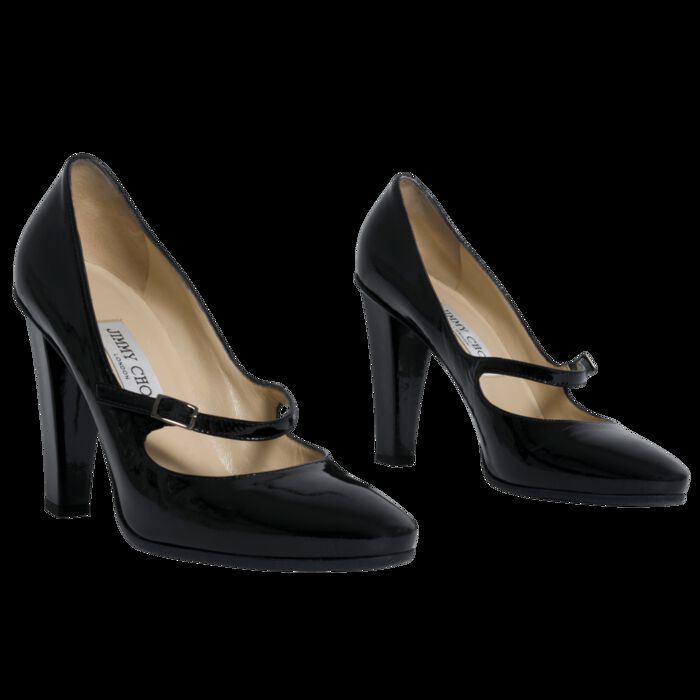 Jimmy Choo Kindle Patent Mary-Jane in Black