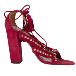 Aquazzura Red Lace-Up Heel