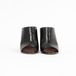 Givenchy Snakeskin Patterned Leather Mules