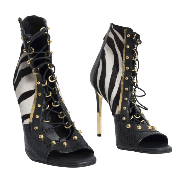 Balmain Fall Winter 2017 Zebra Heels