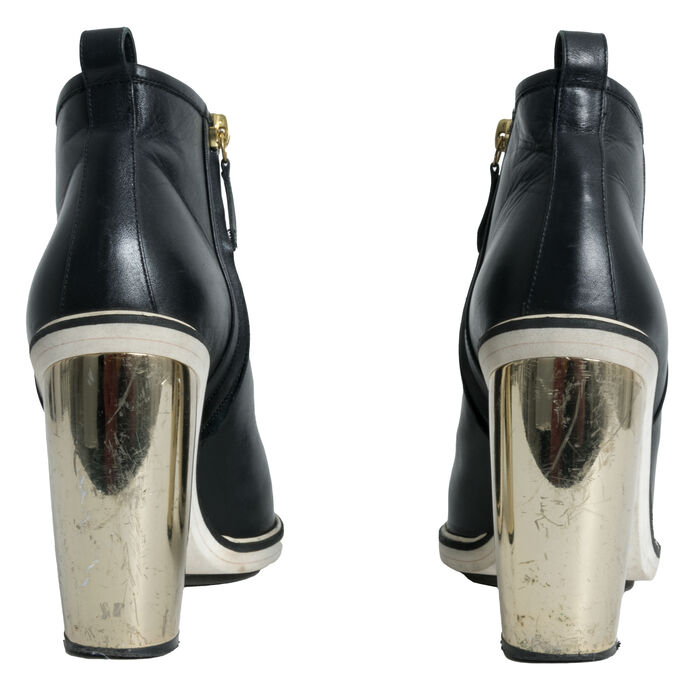 Nicholas Kirkwood Black Leather Ankle Boots