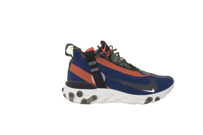 Nike Men's React Runner Mid WR ISPA Blue Void/Team Orange Synthetic