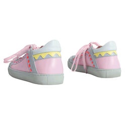 Sophia Webster Riko Glitter Cap-Toe Sneakers - Pink