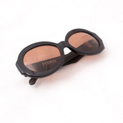 Perrin Paris Leather Trim Sunglasses