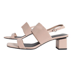 Via Spiga Nude Block Heels