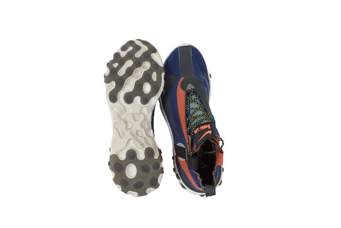 Nike Men's React Runner Mid WR ISPA Blue Void/Team Orange Synthetic
