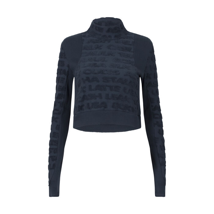 Eckhaus Latta Anagram Cropped Turtleneck