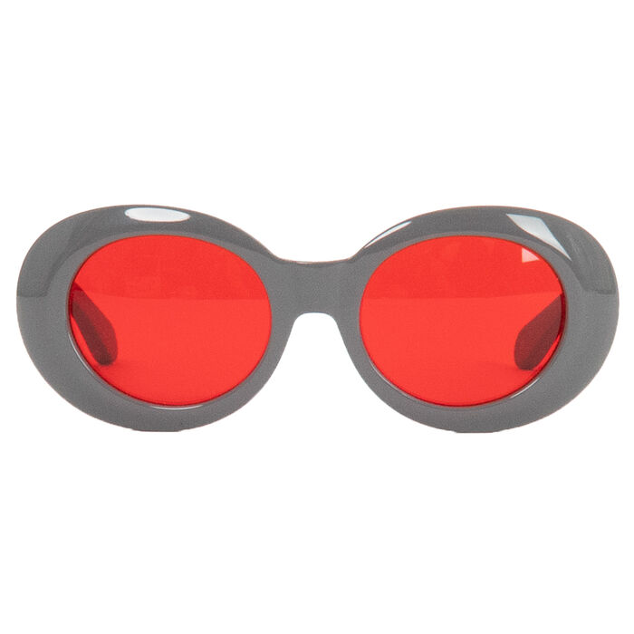Diminish Oval Sunglasses in Charcoal