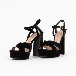 Lanvin Suede Platform Sandals