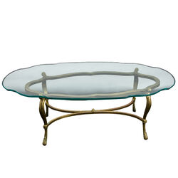 Vintage Glass Coffee Table