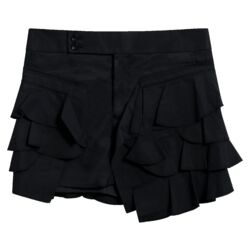 Comme des Garçons Black Tiered Frill Mini Skirt