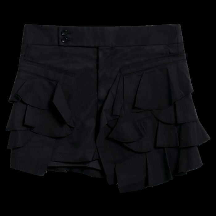 Comme des Garçons Black Tiered Frill Mini Skirt