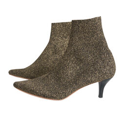 Loeffler Randall Women's Kassidy-Knit Ankle Boot - Black Glitter
