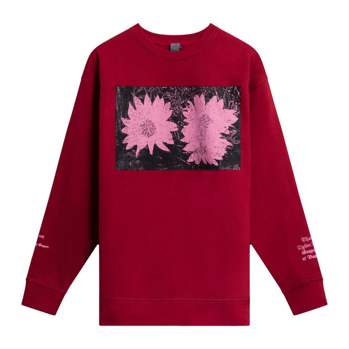 Daisies Crewneck by Chris Lloyd- Red