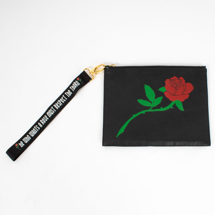 Poppy Lissiman Rose Faux Leather Clutch