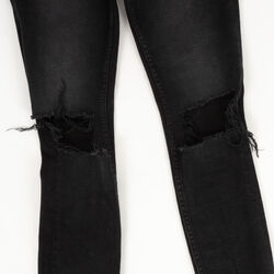 Cotton Citizen High Split Jean in Black