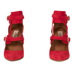 Valentino Buckle Point-Toe Stiletto Heel
