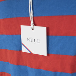 Kule Cotton The Rugby Top In Royal/Poppy