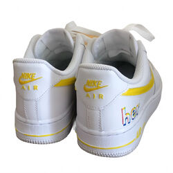 Custom AF1 Shoes - Yellow