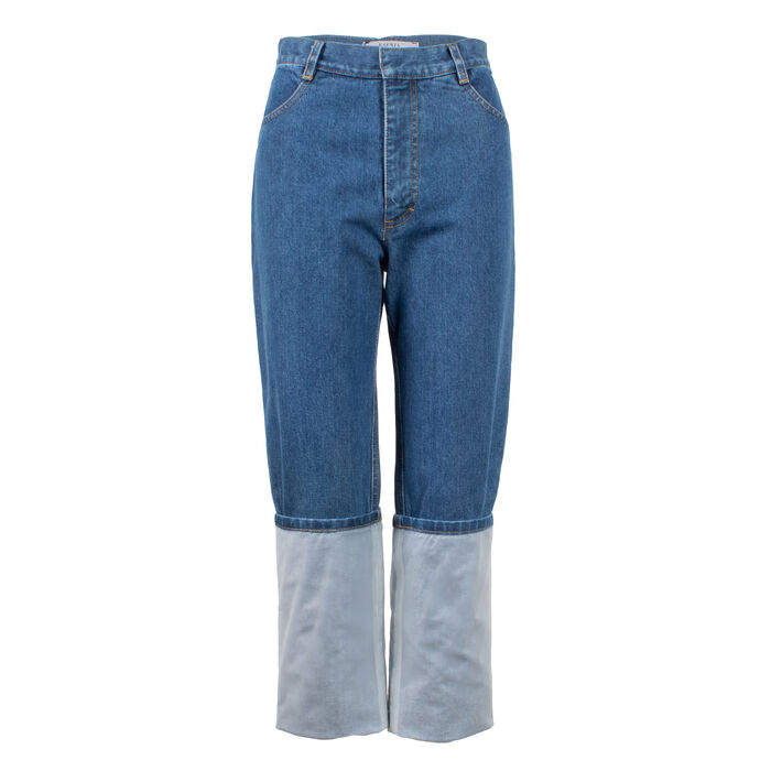 Ksenia Schnaider Transparent Roll Hem Jeans