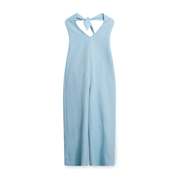 J.Jill Speckled Jumpsuit - Light Blue