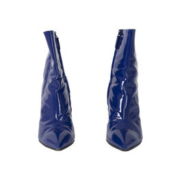 Balenciaga Slash Heel Leather Ankle Boots