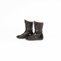 Chanel Perforated Leather Boots