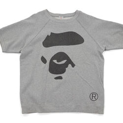 Apeface Short Sleeve Crewneck Sweatshirt grey